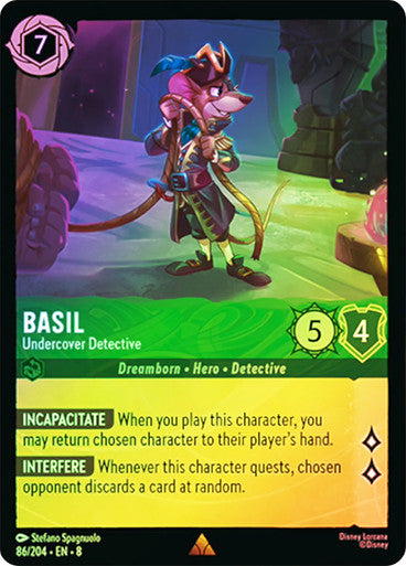 Reign Of Jafar - 086/204 - Basil - Undercover Detective - Foil