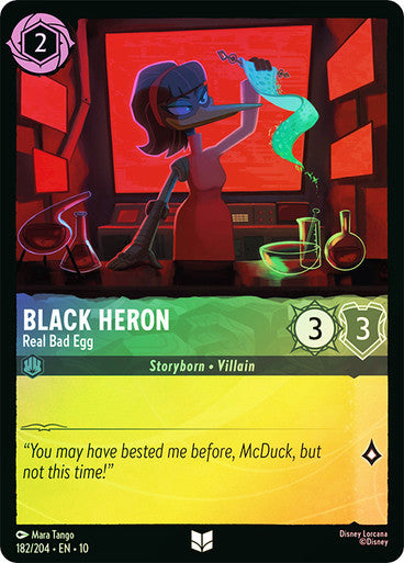 Whispers in the Well - 182/204 - Black Heron - Real Bad Egg - Foil