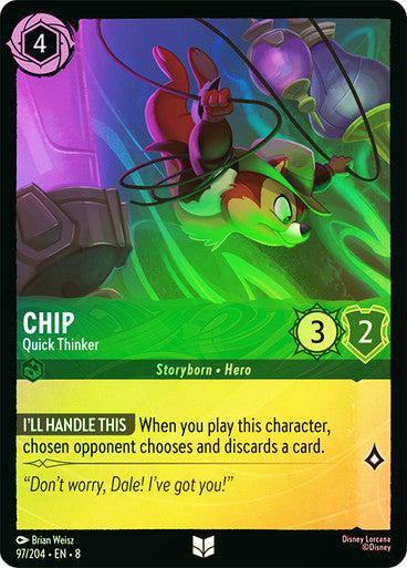 Reign Of Jafar - 097/204 - Chip - Quick Thinker - Foil