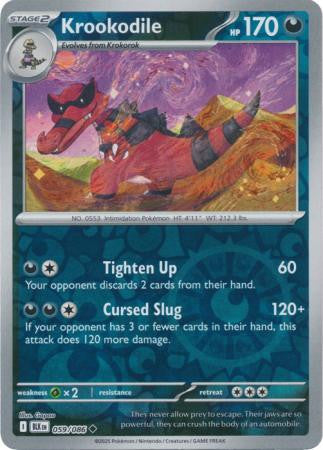 Black Bolt - 059/086 - Krookodile - Reverse Holo