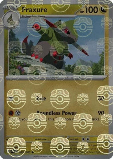 Black Bolt - 069/086 - Fraxure - Master Ball Reverse Holo