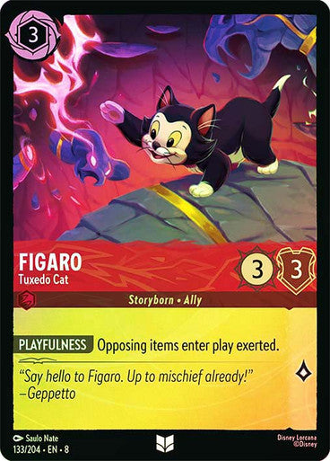 Reign Of Jafar - 133/204 - Figaro - Tuxedo Cat - Foil