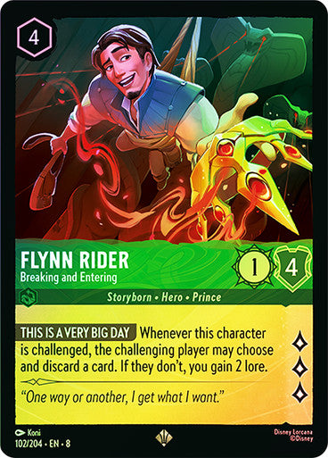 Reign Of Jafar - 102/204 - Flynn Rider - Breaking and Entering - Foil