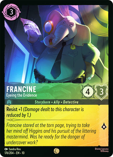 Whispers in the Well - 176/204 - Francine - Eyeing the Evidence - Foil