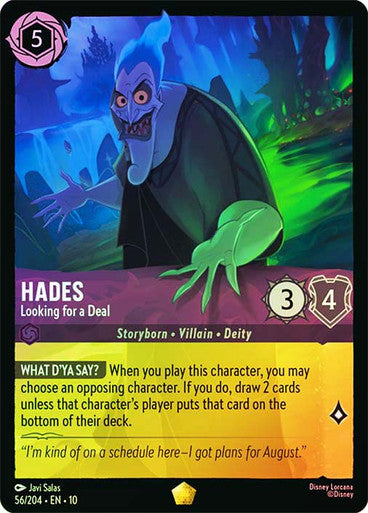Whispers in the Well - 056/204 - Hades - Looking for a Deal - Foil