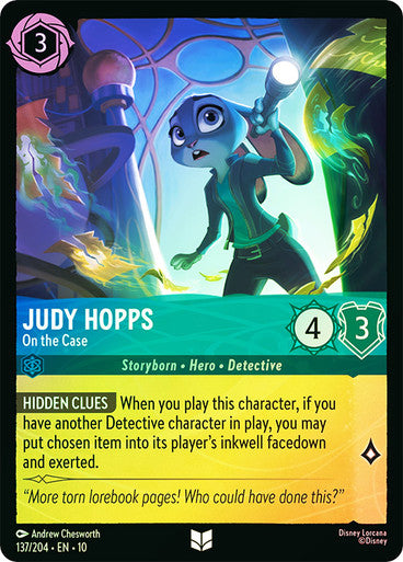 Whispers in the Well - 137/204 - Judy Hopps - On the Case - Foil