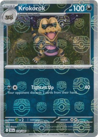 Black Bolt - 058/086 - Krokorok - Master Ball Reverse Holo