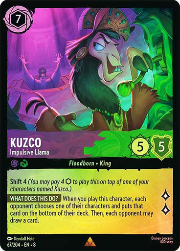 Reign Of Jafar - 067/204 - Kuzco - Impulsive Llama - Foil