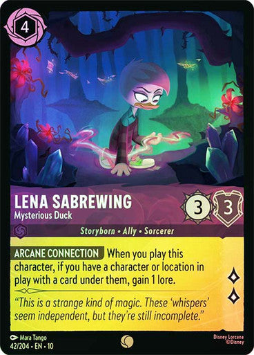 Whispers in the Well - 042/204 - Lena Sabrewing - Mysterious Duck - Foil