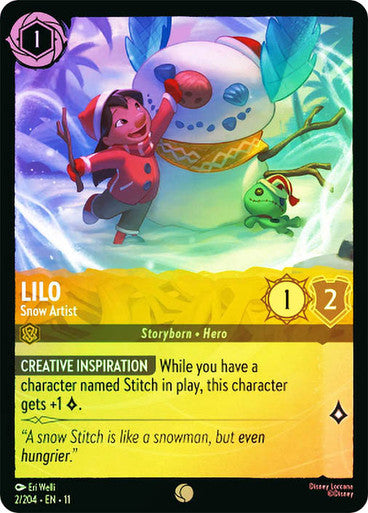 Winterspell - 002/204 - Lilo - Snow Artist - Foil