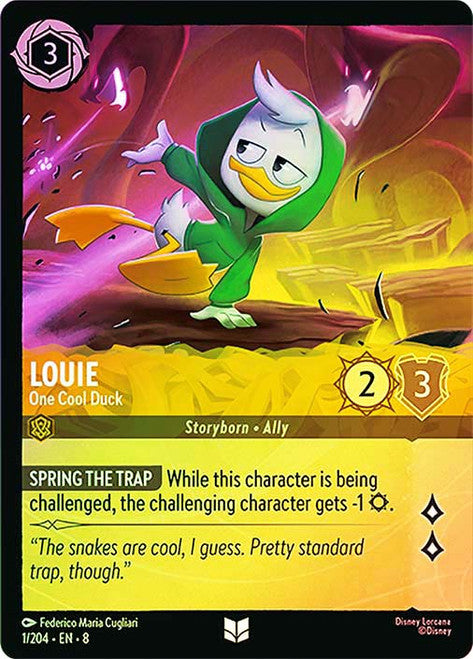 Reign Of Jafar - 001/204 - Louie - One Cool Duck - Foil
