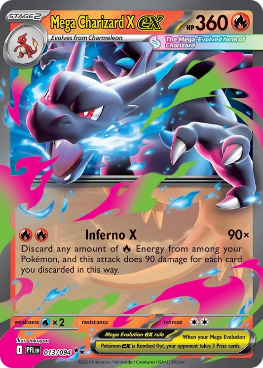 Phantasmal Flames - 013/094 - Mega Charizard X ex