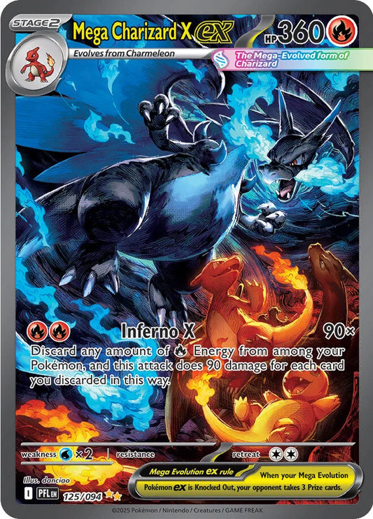 Phantasmal Flames - 125/094 - Mega Charizard X ex