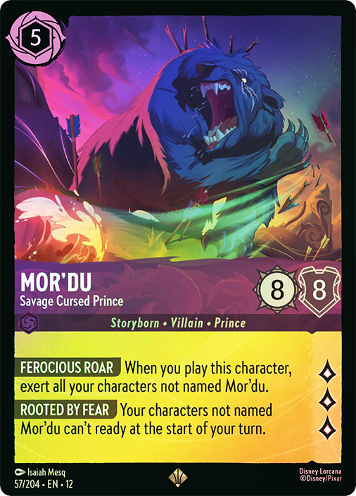 Wilds Unknown - 057/204 - Mor'du - Savage Cursed Prince - Foil