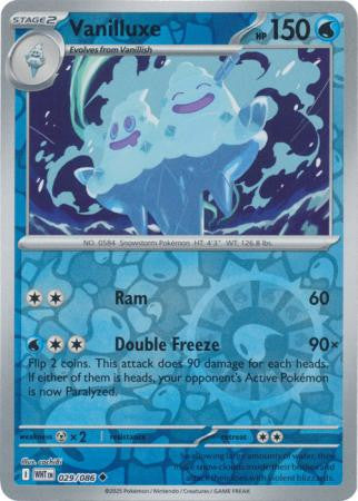 White Flare - 029/086 - Vanilluxe - Reverse Holo