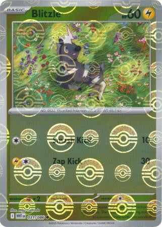 White Flare - 031/086 - Blitzle - Poké Ball Reverse Holo