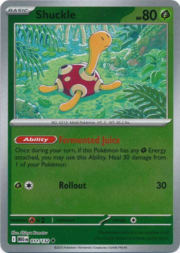 Mega Evolution - 011/132 - Shuckle - Reverse Holo
