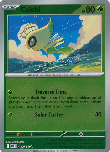 Mega Evolution - 012/132 - Celebi - Reverse Holo