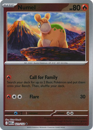 Mega Evolution - 021/132 - Numel - Reverse Holo