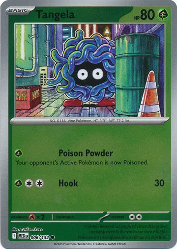 Mega Evolution - 006/132 - Tangela - Reverse Holo