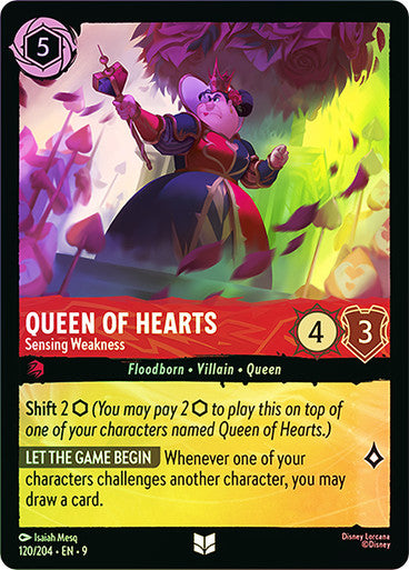 Fabled - 120/204 - Queen Of Hearts - Sensing Weakness - Foil