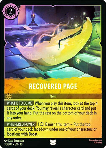 Whispers in the Well - 030/204 - Recovered Page - Foil