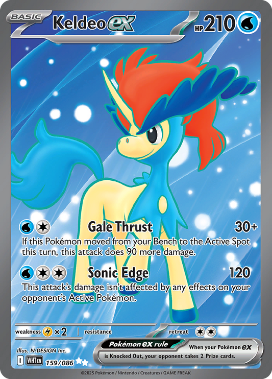 White Flare - 159/086 - Keldeo ex