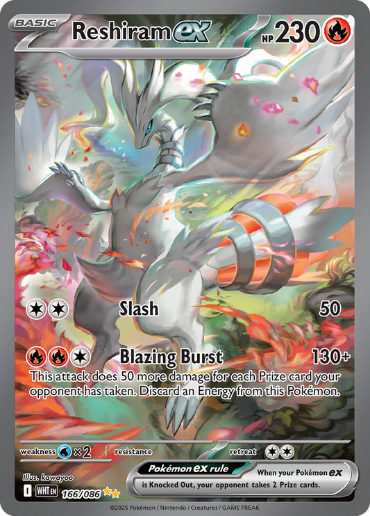 White Flare - 166/086 - Reshiram ex