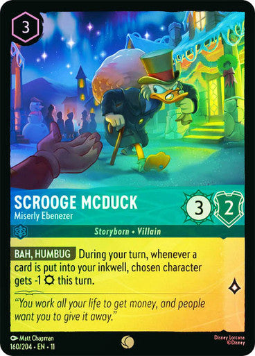 Winterspell - 160/204 - Scrooge McDuck - Miserly Ebenezer - Foil