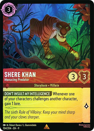 Fabled - 104/204 - Shere Khan - Menacing Predator - Foil