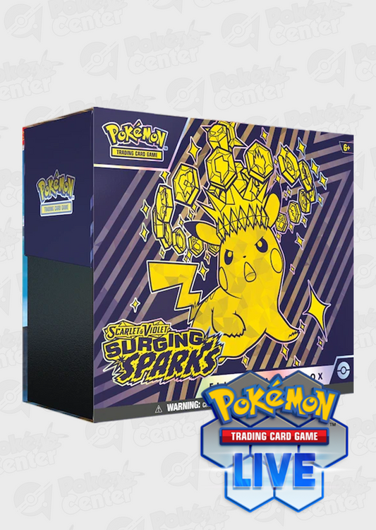 Live Code Card: Surging Sparks Elite Trainer Box