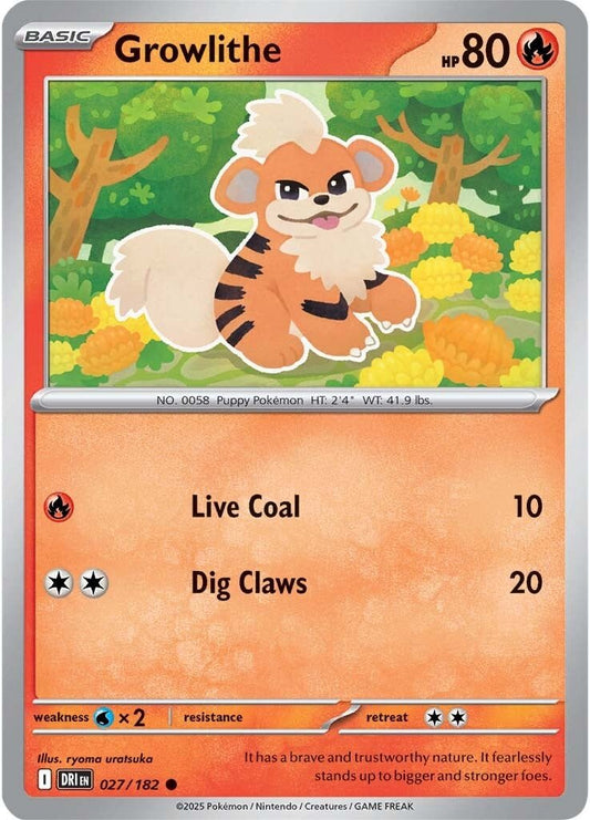 Destined Rivals - 027/182 - Growlithe