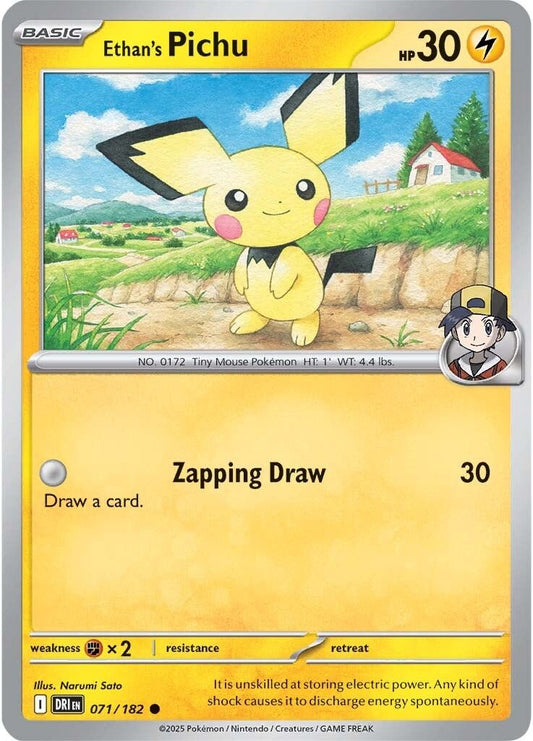 Destined Rivals - 071/182 - Ethan's Pichu