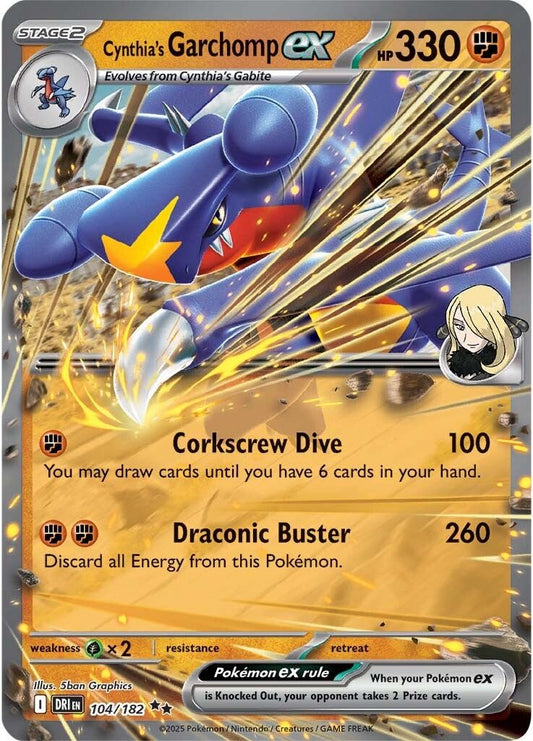 Destined Rivals - 104/182 - Cynthia's Garchomp ex