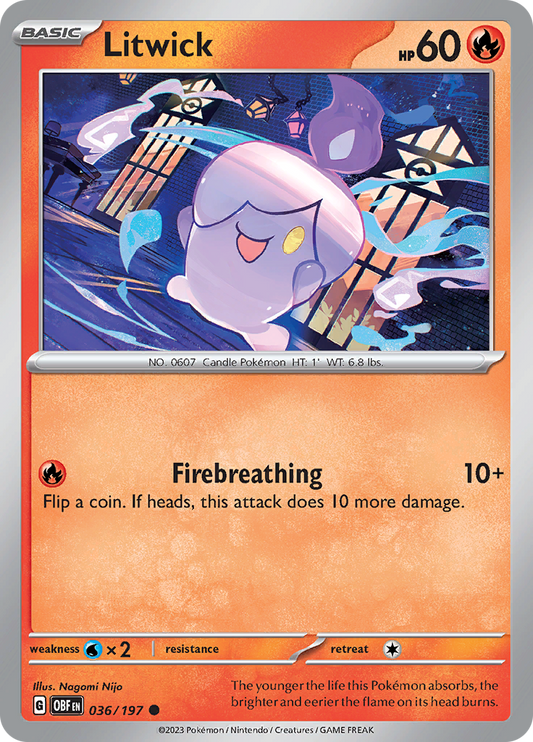 Obsidian Flames - 036/197 - Litwick