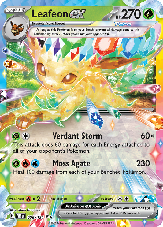 Prismatic Evolutions - 006/131 - Leafeon ex