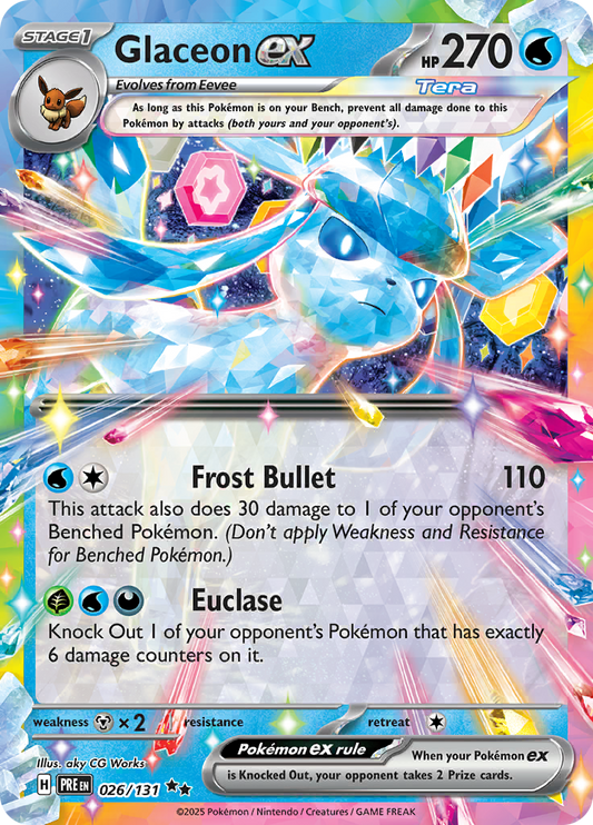 Prismatic Evolutions - 026/131 - Glaceon ex