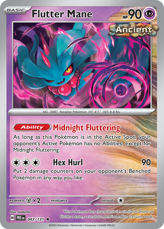 Prismatic Evolutions - 043/131 - Flutter Mane - Holo