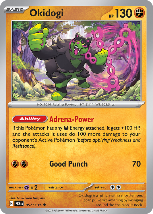 Prismatic Evolutions - 057/131 - Okidogi - Holo