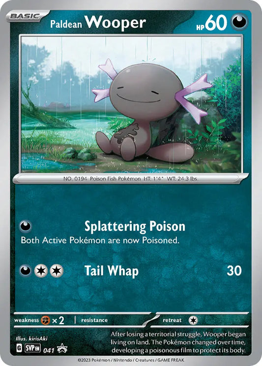 Black Star Promos - SVP041 - Paldean Wooper - Holo