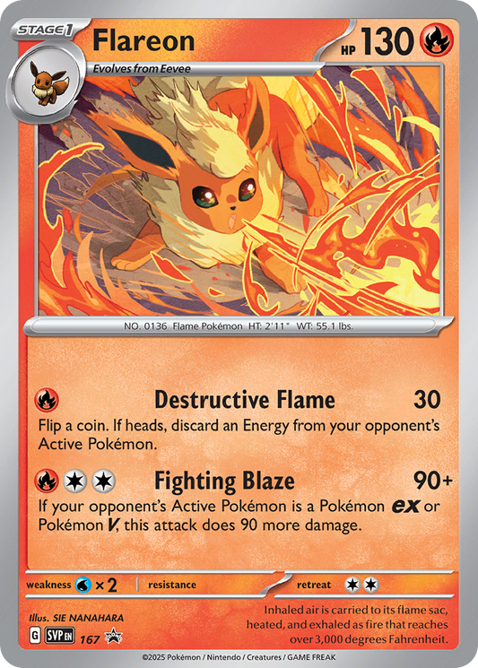 Black Star Promos - SVP167 - Flareon - Holo