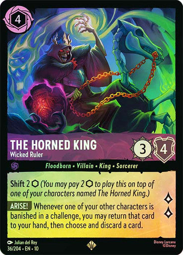Whispers in the Well - 036/204 - The Horned King - Wicked Ruler - Foil
