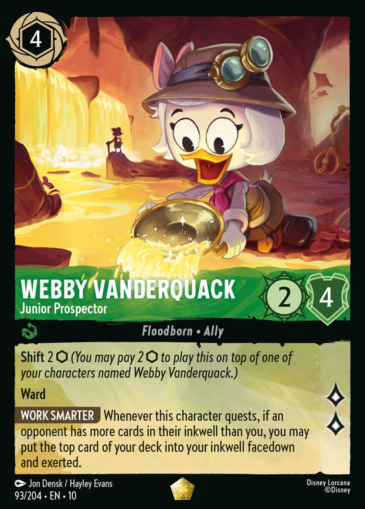 Whispers in the Well - 093/204 - Webby Vanderquack - Junior Prospector