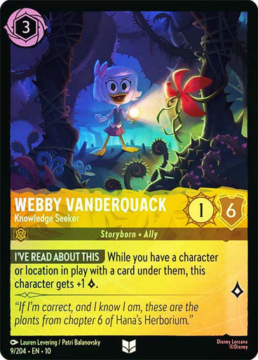 Whispers in the Well - 009/204 - Webby Vanderquack - Knowledge Seeker - Foil