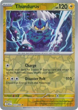 Black Bolt - 033/086 - Thundurus - Reverse Holo