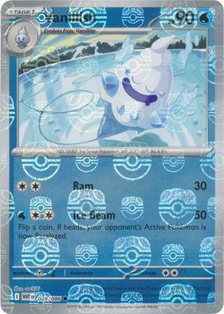 White Flare - 028/086 - Vanillish - Master Ball Reverse Holo