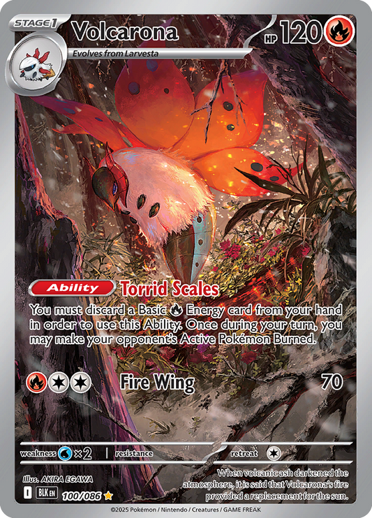 Black Bolt - 100/086 - Volcarona