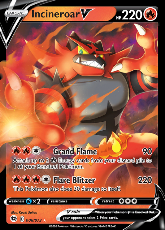 Champion's Path - 008/073 - Incineroar V