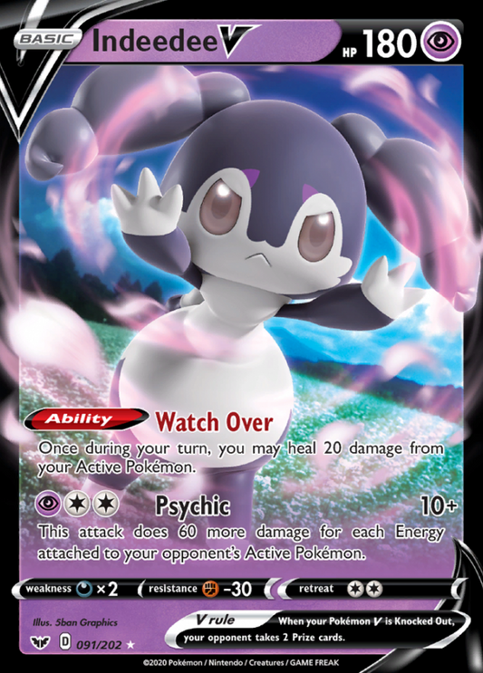 Sword & Shield - 091/202 - Indeedee V