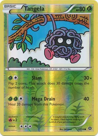 Steam Siege - 001/114 - Tangela - Reverse Holo